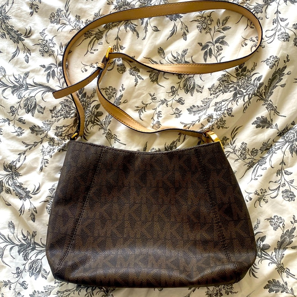Michael Kors brown crossbody bag